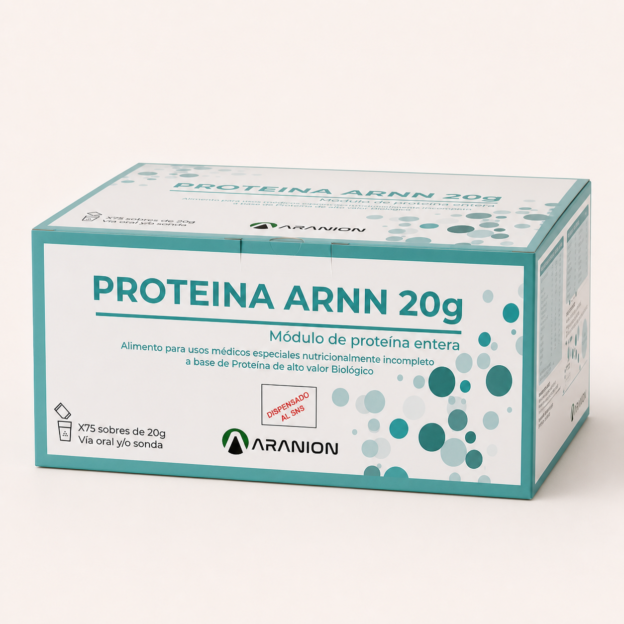 Estuche de PROTEÍNA ARNN 20 g con 75 sobres